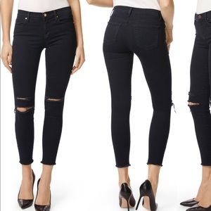J brand 8227 destroyed crop skinny ankle jeans
